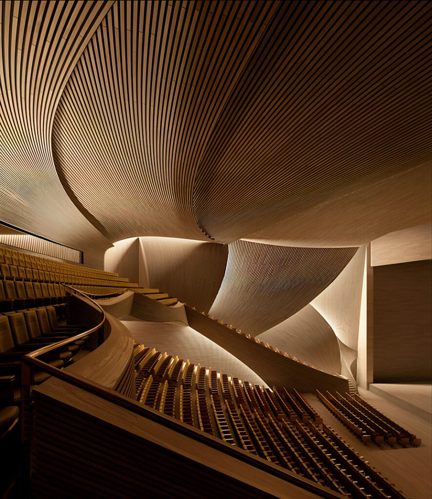 Αρχιτέκτονας σε δημιουργική διαδικασία με μουσική στο παρασκήνιο